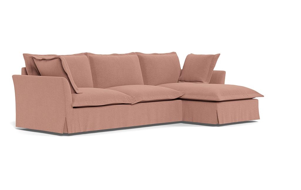 Skylar Slipcovered Right Chaise Sectional - Image 1