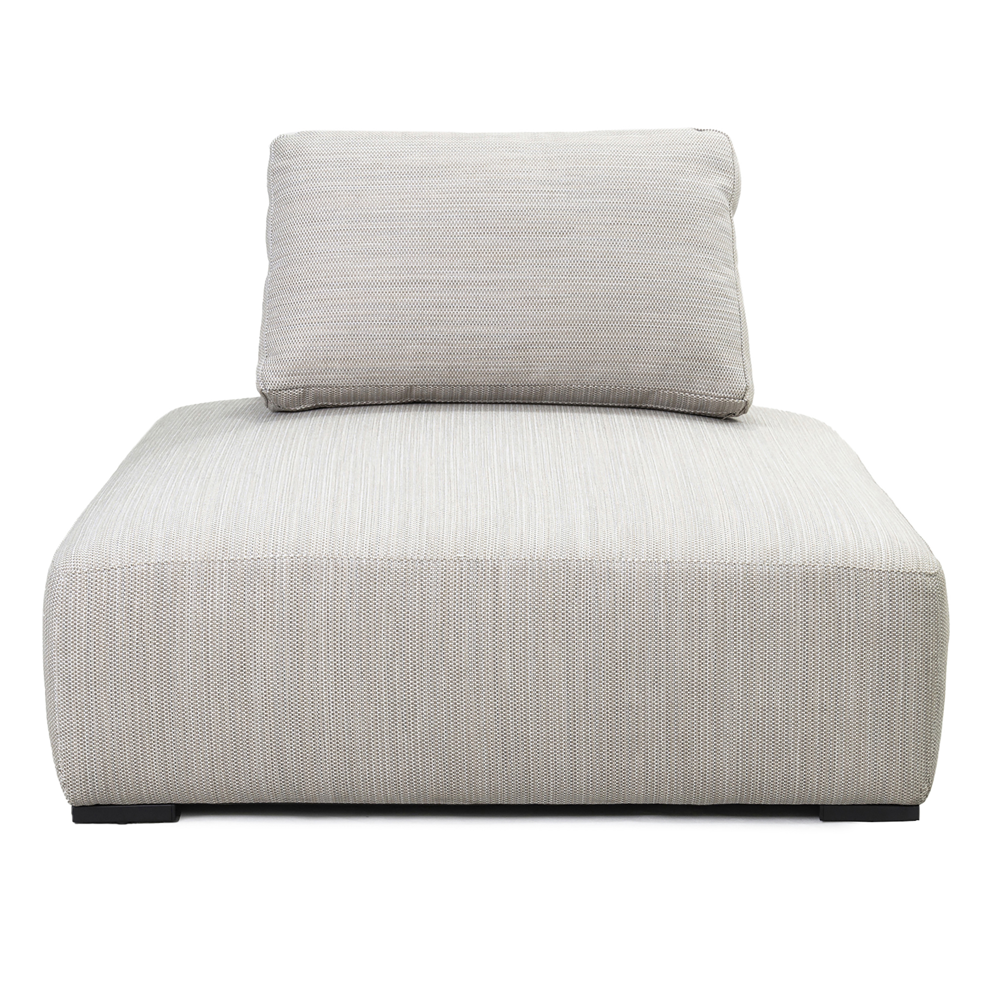 Nico Outdoor Square Lounge Chair Light Gray - Image 1