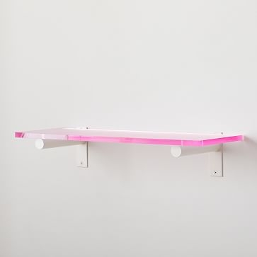 Acrylic Shelf, 24 inch, Pink, WE Kids - Image 3
