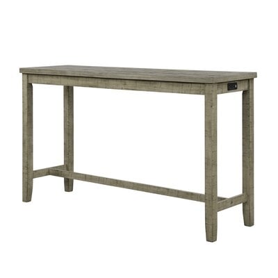4 Pieces Counter Height Table Set,Gray Green - Image 0