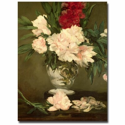 Vase of Peonies, 1864 by Edouard Manet Painting Print on Wrapped Canvas - Image 0