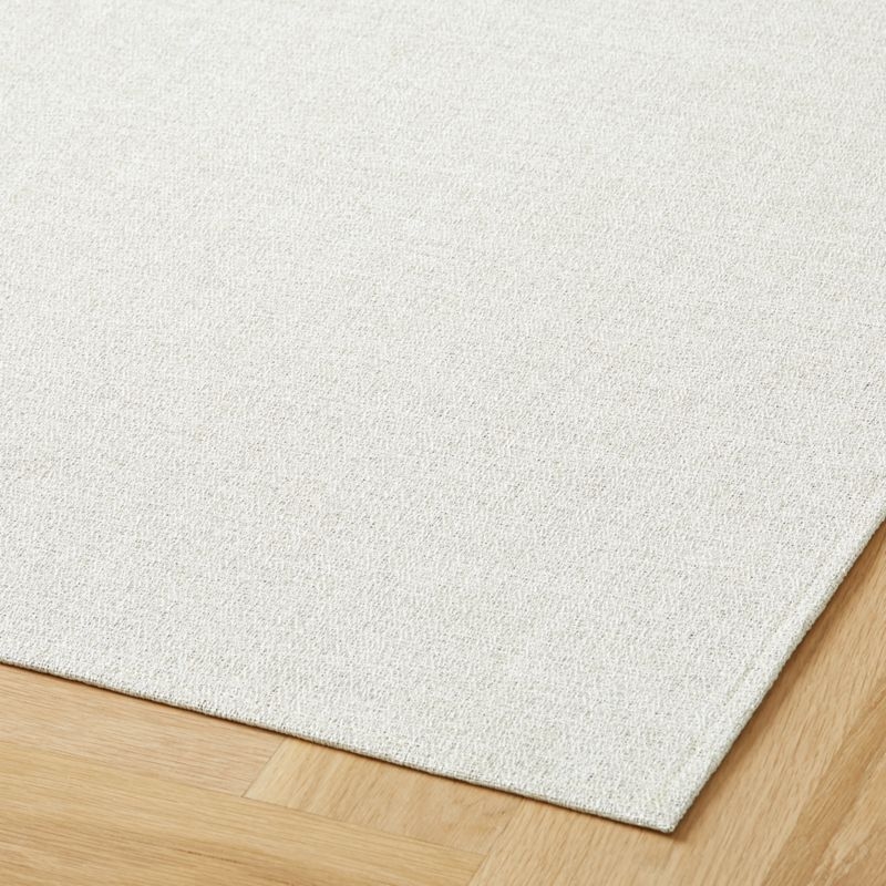 Chilewich® White Boucle Utility Mat 3.8'x6' - Image 1