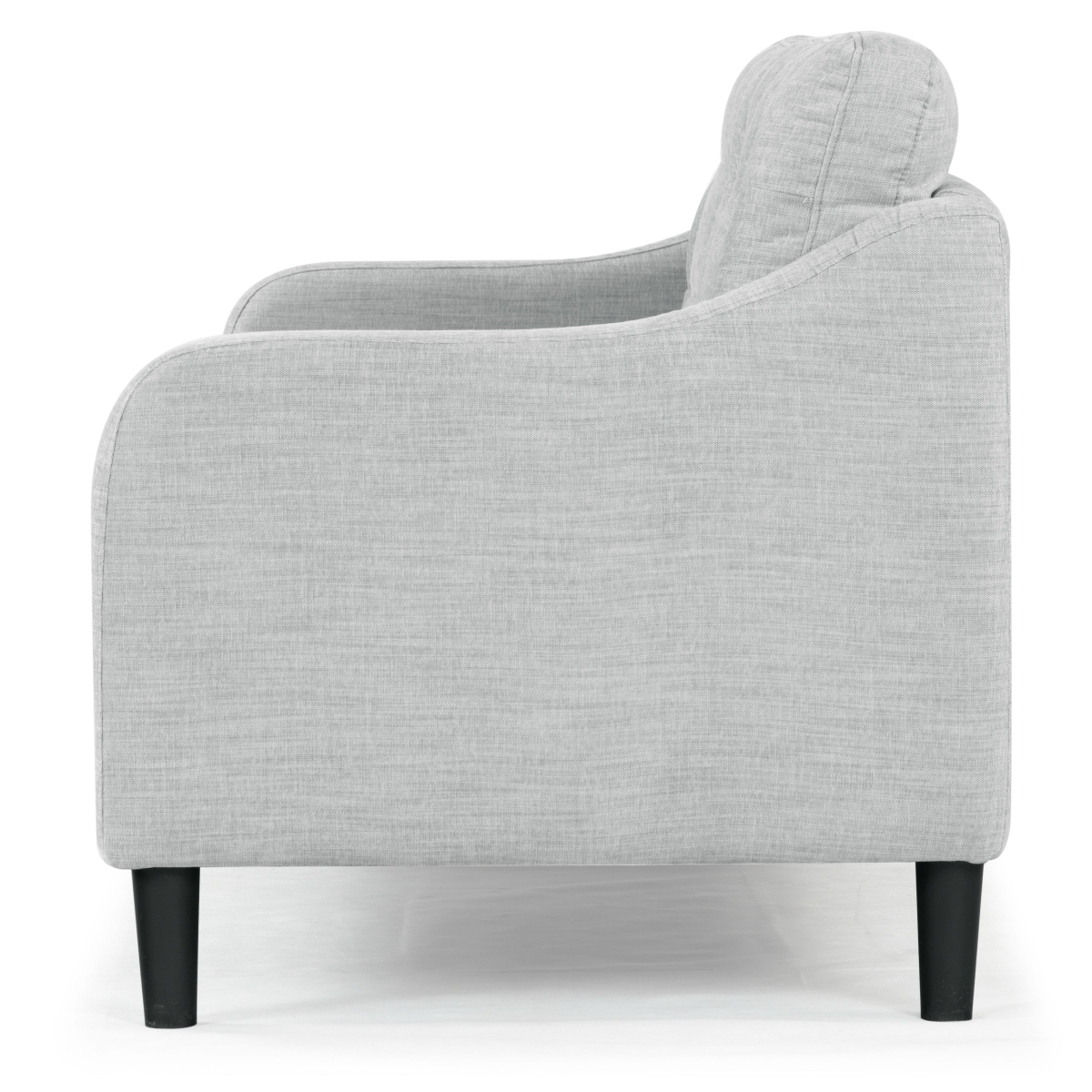 Nathaniel Tufted 3 Seater Sofa - Light Grey - Image 8