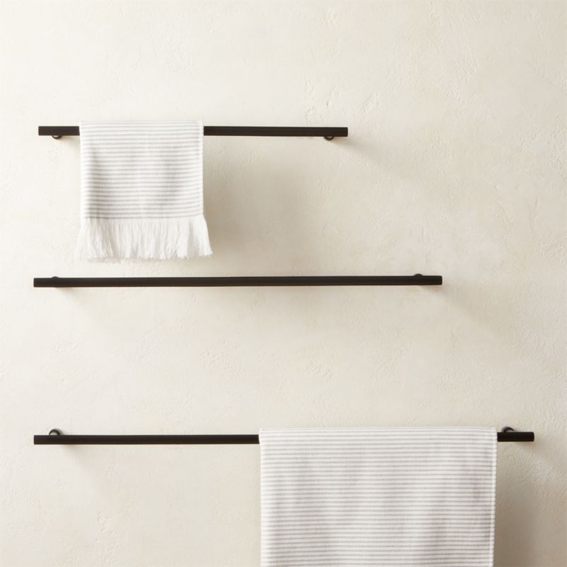 Sprocket Towel Bar Matte Black 18" - Image 1