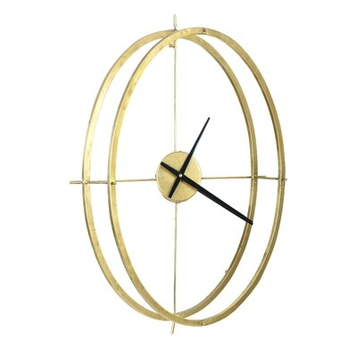 Double Frame Round 22.88" Wall Clock - Image 0