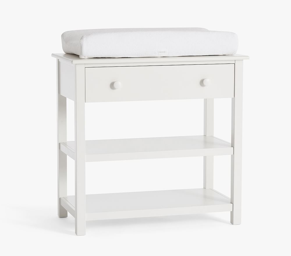Kendall Changing Table with Drawer, Simply White, In-Home Delivery - Image 0