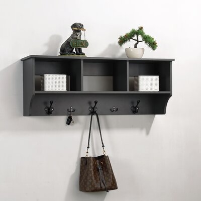 Nogales 5 - Hook Wall Mounted Coat Rack with Storage - Image 0
