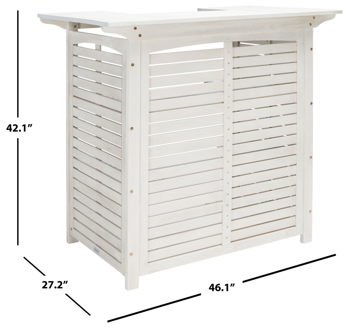 Monterey Bar Table - White - Safavieh - Image 9