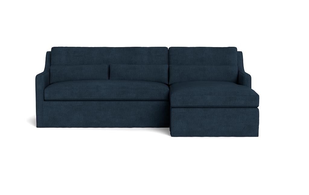 Ella Slipcovered 3-Seat Right Chaise Sectional - Image 0