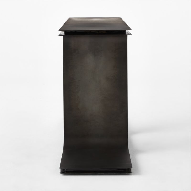 Ipsilon 53" Black Metal Console Table - Image 5