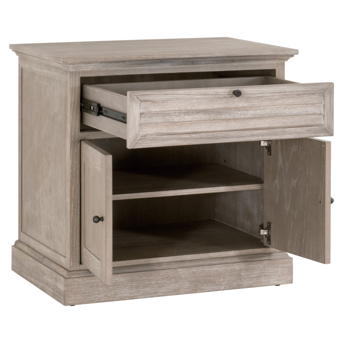 Eden 1-Drawer 2-Door Nightstand - Image 3