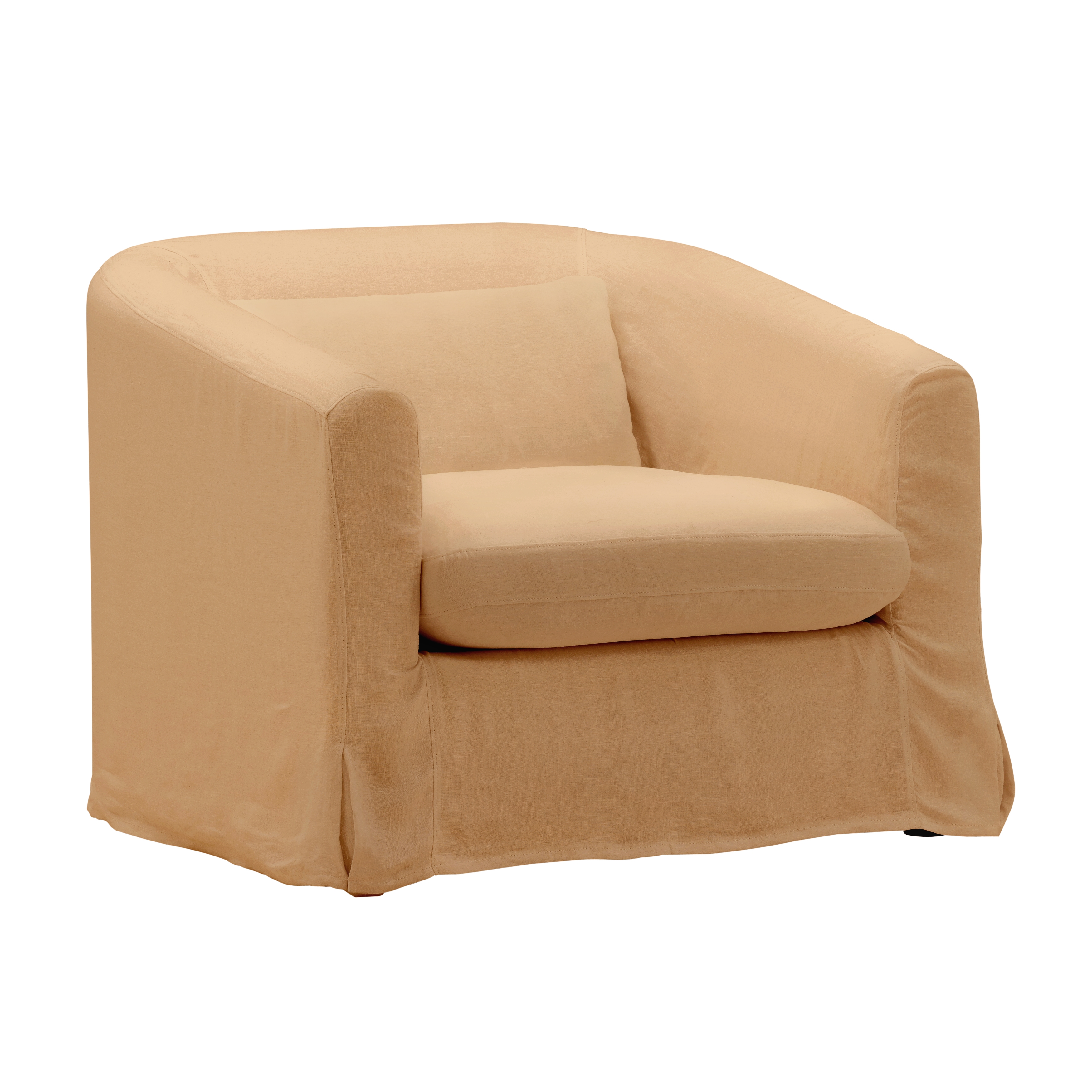 Florence Sofa Chair Slipcover Wheat - Image 0