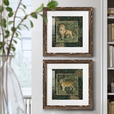 Jungle Lion-Premium Framed Print - Ready To Hang - Image 0