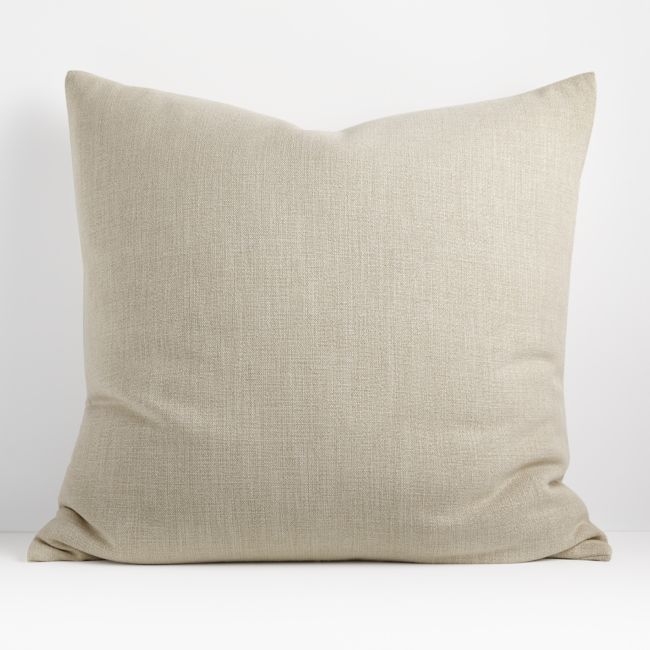 Plain Weave Sand 30x30 Pillow  with Feather-Down Insert - Image 0