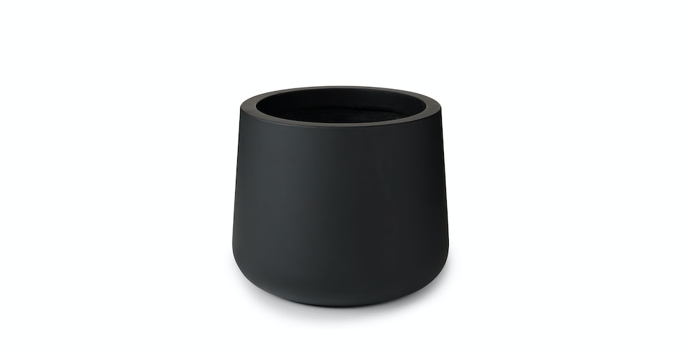 Tuva Indoor/Outdoor Wide Planter - Black - Image 0