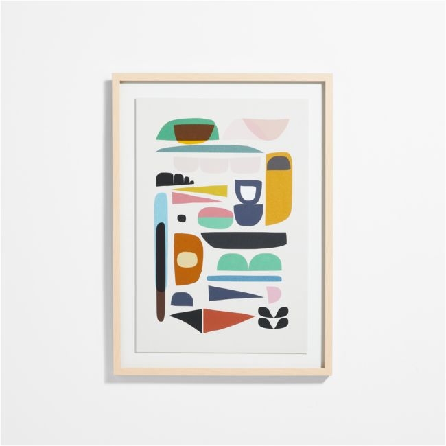 Abstract Large Framed Wall Art Print - Image 0