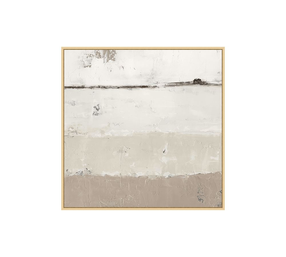 Out to Sea Framed Canvas, Neutral, Small - 28" x 28" - Image 0
