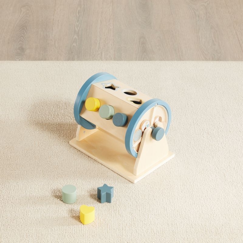 Wonder & Wise by Asweets Wooden Toddler Activity Roller Toy - Image 5