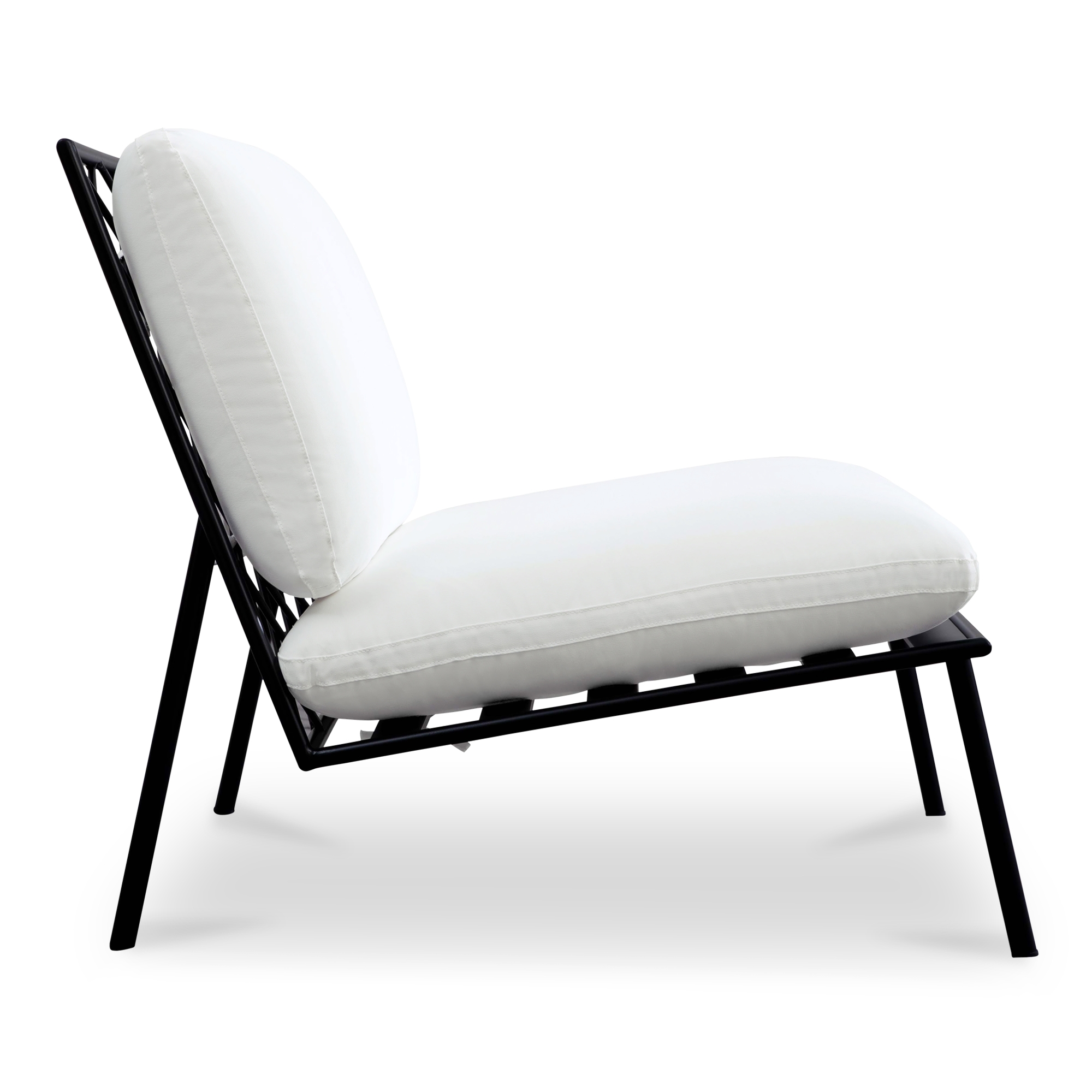 Salma Outdoor Accent Chair White - Image 2