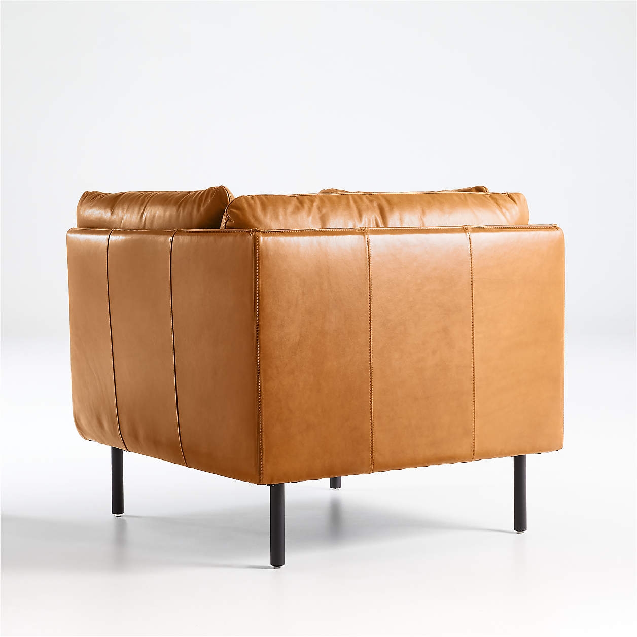 Wells Leather Chair, Benoit Stone - Image 4