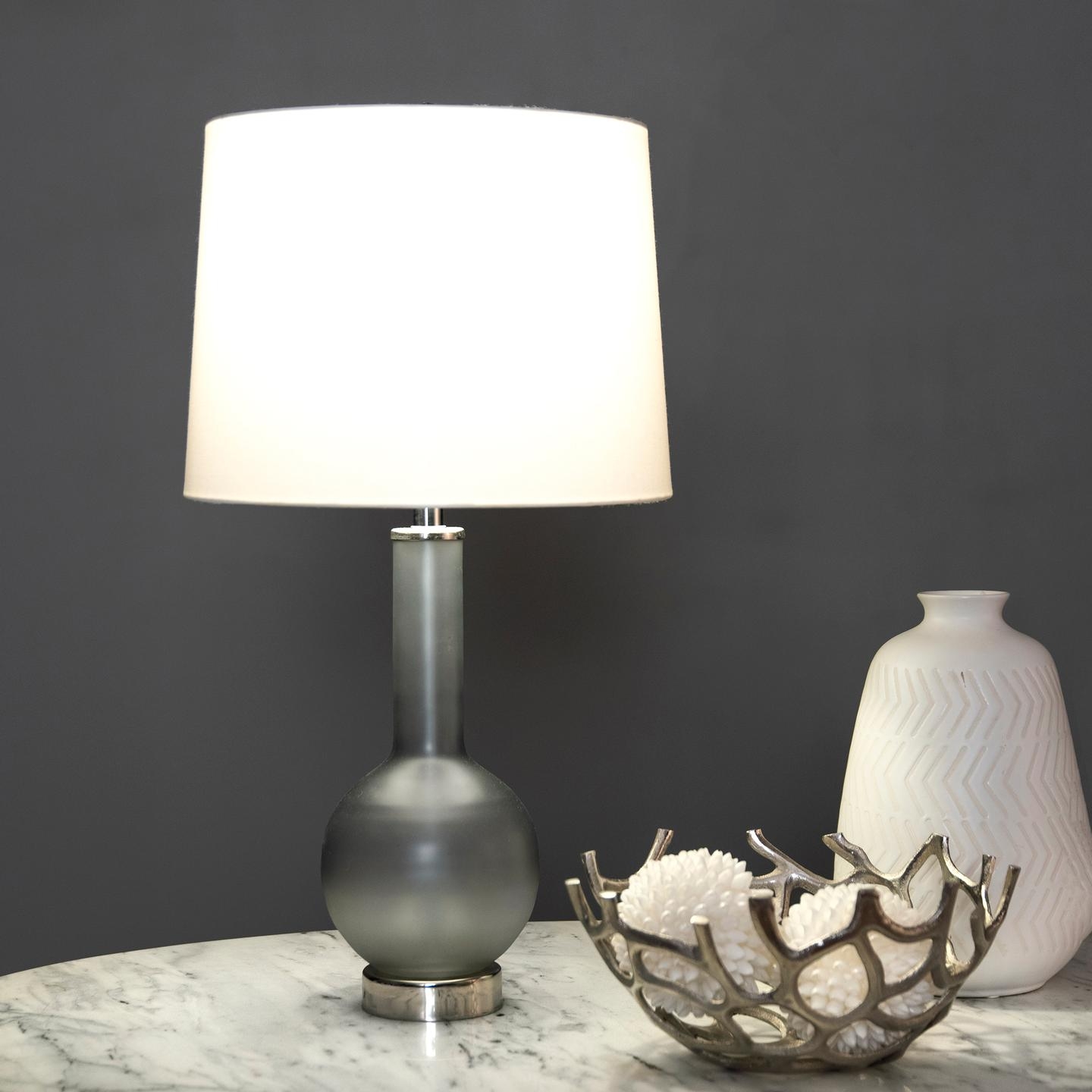 Dover 26" Glass Table Lamp - Image 1