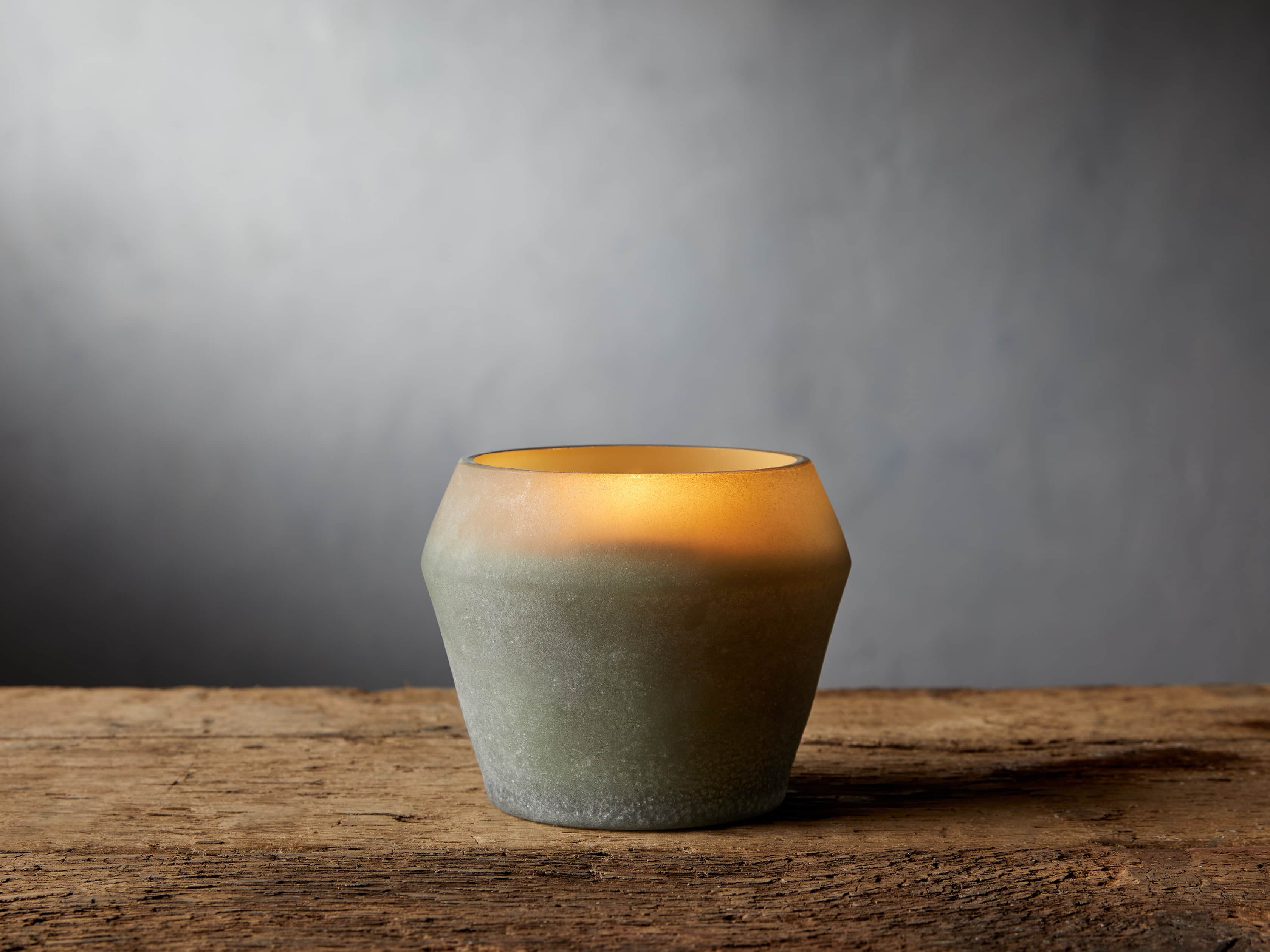 Elements Candle in Earth Glass Small Green - Image 0