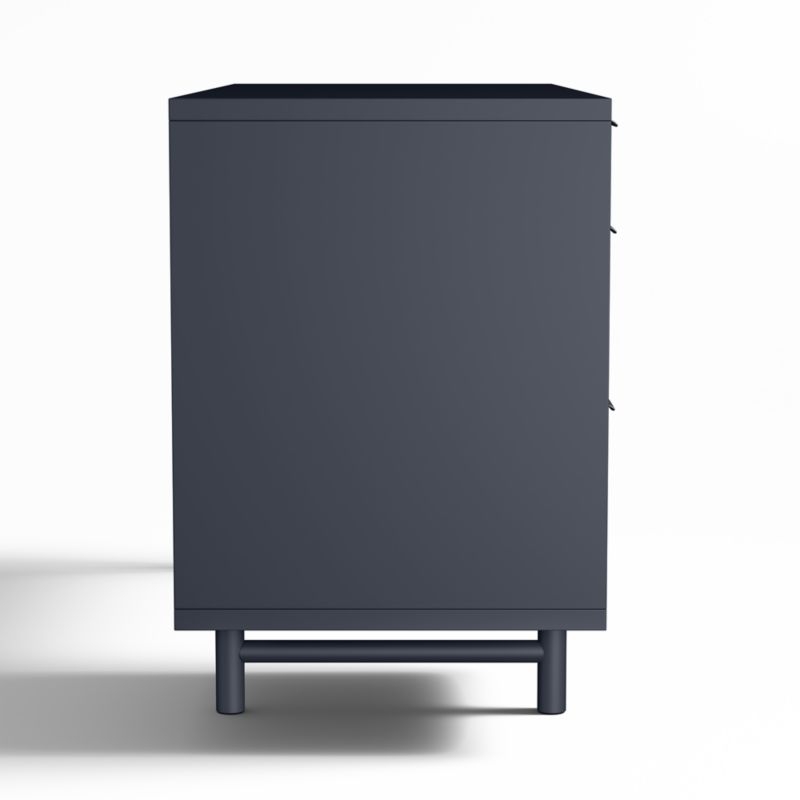 Classic Deep Navy Blue Wood 3- Drawer Kids Desk - Image 4