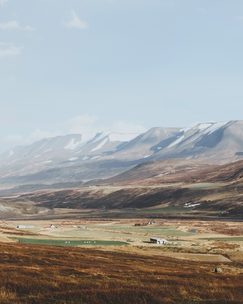 Icelandic Farm Country Framed Art Print by Luke Gram - Conservation Walnut - LARGE (Gallery)-26x38 - Image 1