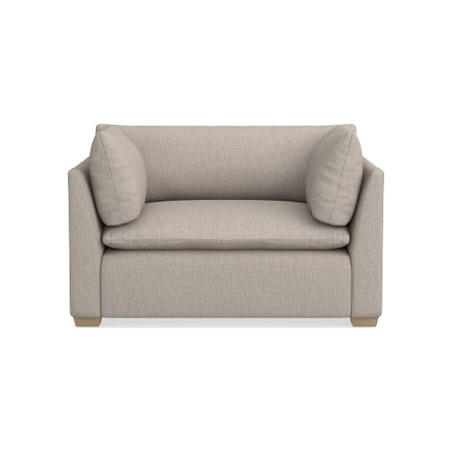 Laguna 22 Chair and a Half, Down Cushion, Perennials Performance Melange Weave, Light Sand, Natural Leg - Image 0