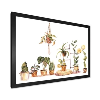 Indoor House Plants Urban Jungle II - Traditional Canvas Wall Art Print-FDP35160 - Image 0