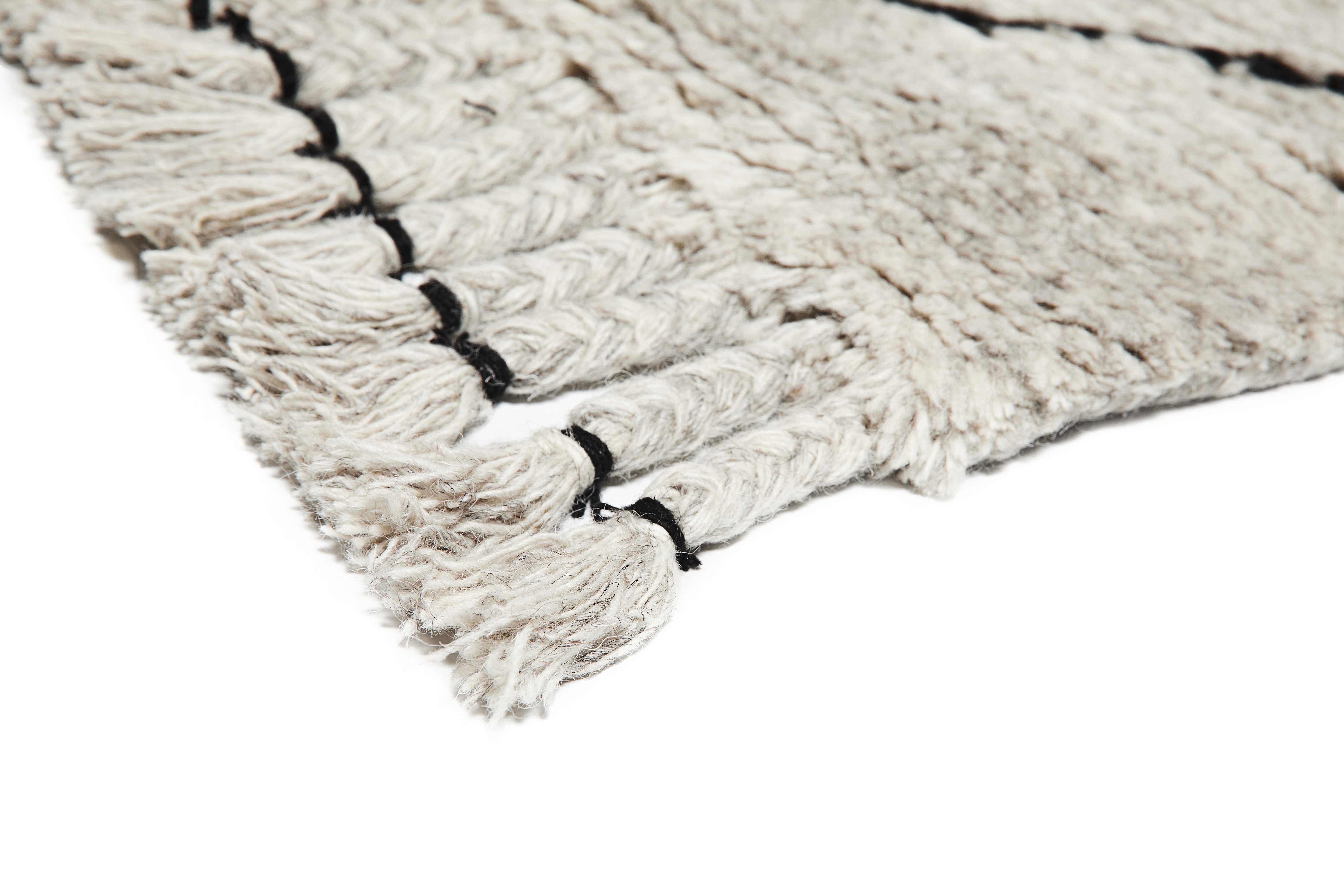 Aya Hand-Knotted Wool-Blend Moroccan Shag Rug - Image 7