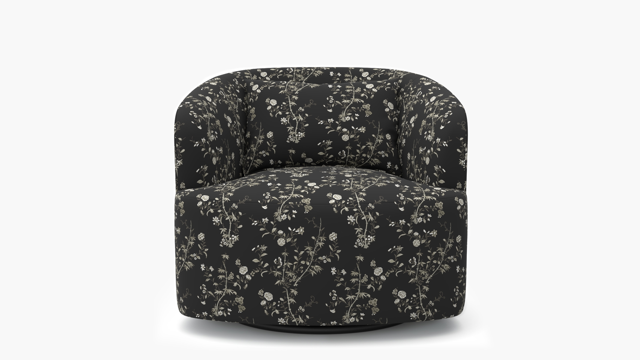 Deco Swivel Chair, Black Bamboo Garden - Image 0