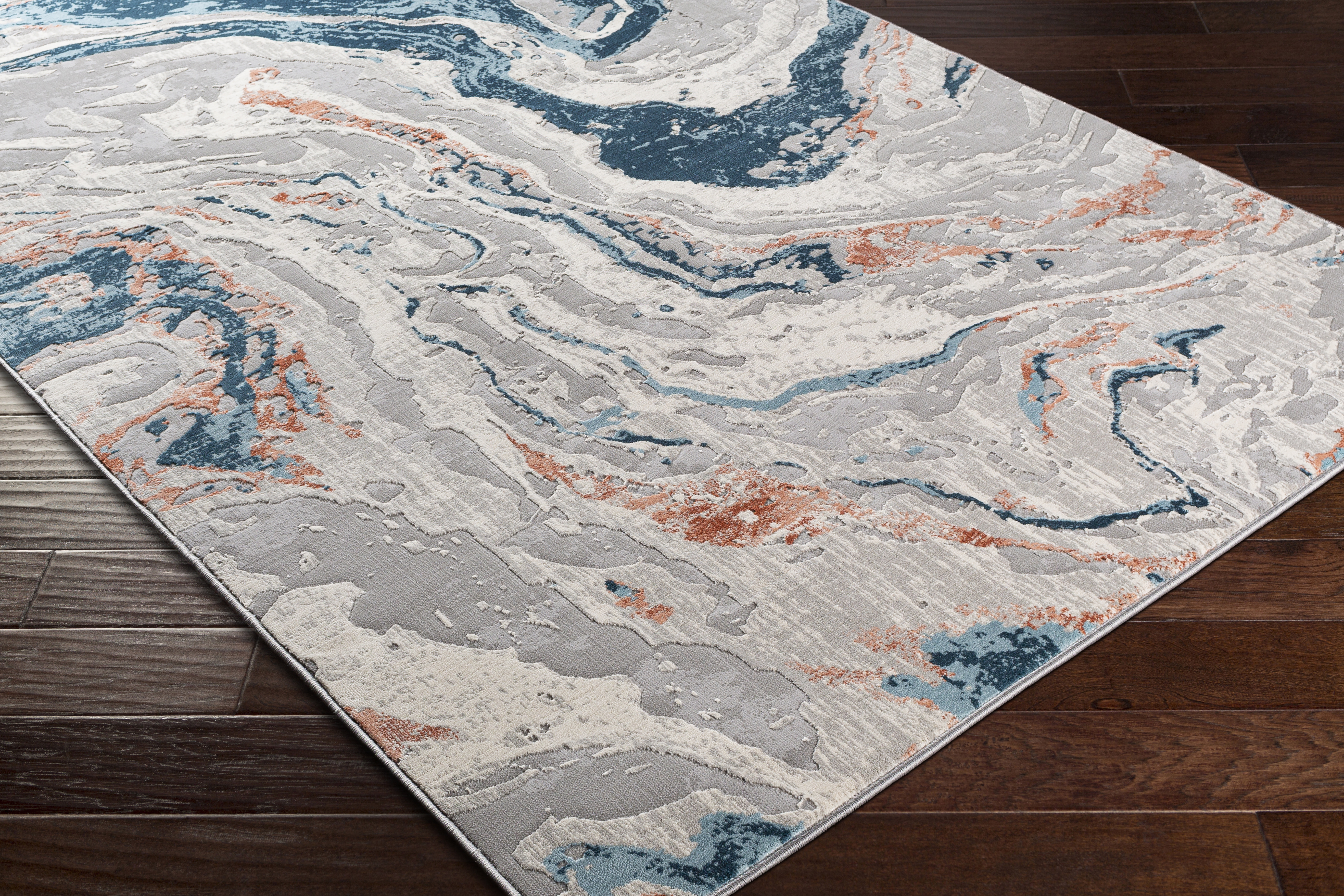 Tibetan Gray Indoor 8'10" x 12'4" Machine Woven Rug - Image 6