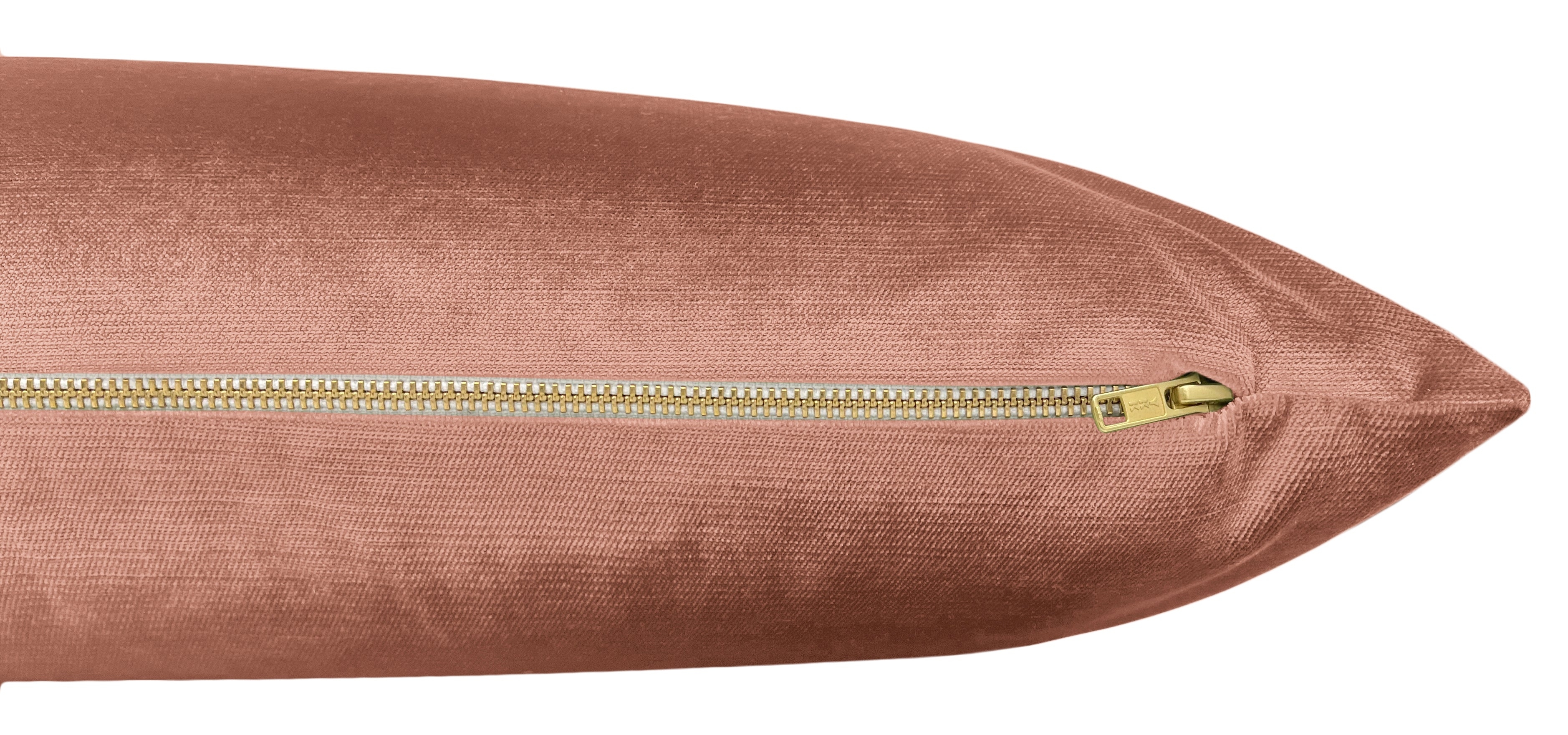 THE XL LUMBAR :: FAUX SILK VELVET // ROSE GOLD - 14" X 48" - Image 1