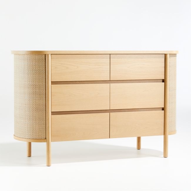 Canyon Natural Wood Wide 6-Drawer Kids Dresser by Leanne Ford - Image 0