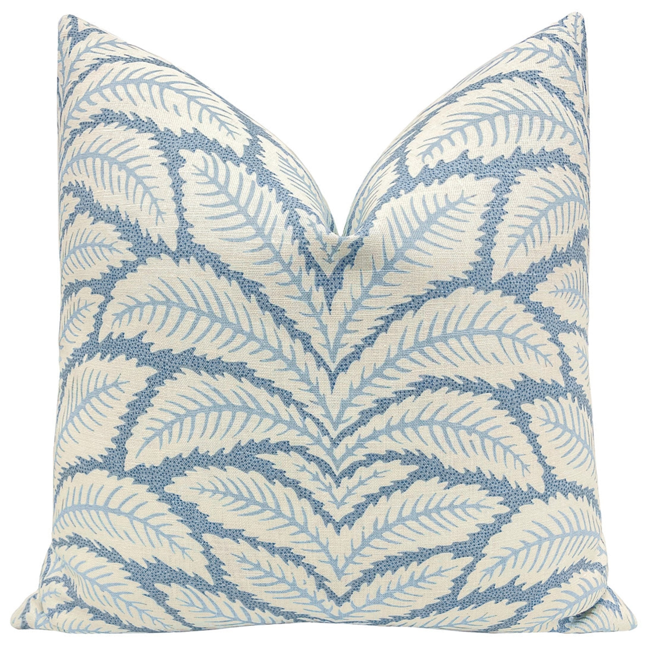 TALAVERA COTTON AND LINEN PRINT // BLUE - 20" X 20" - Image 0