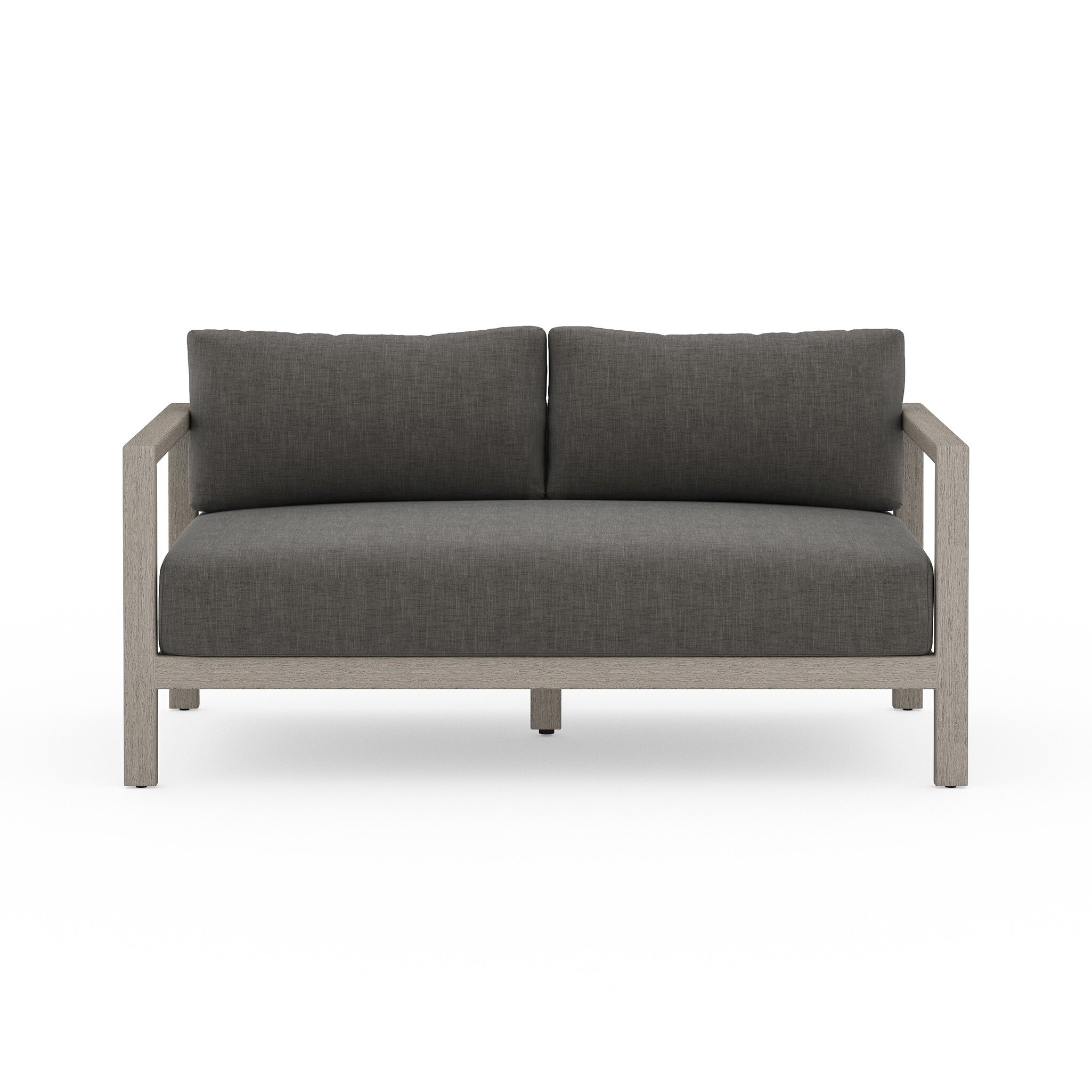 Sonoma Outdoor Sofa, Weathered Grey - Venao Charcoal - Image 0