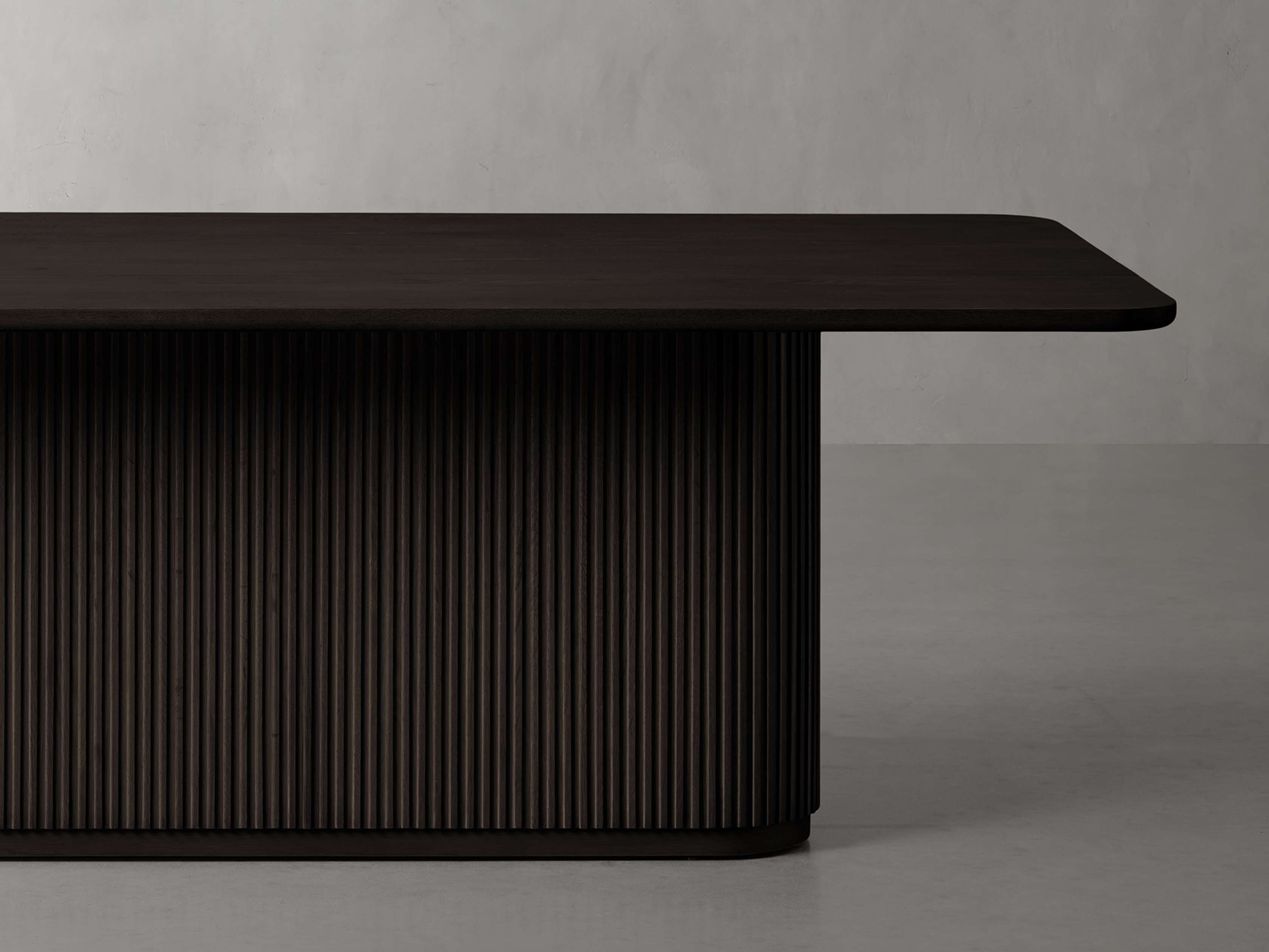 Finnley Dining Table Wood 84" in Black  Ebony  - Image 0