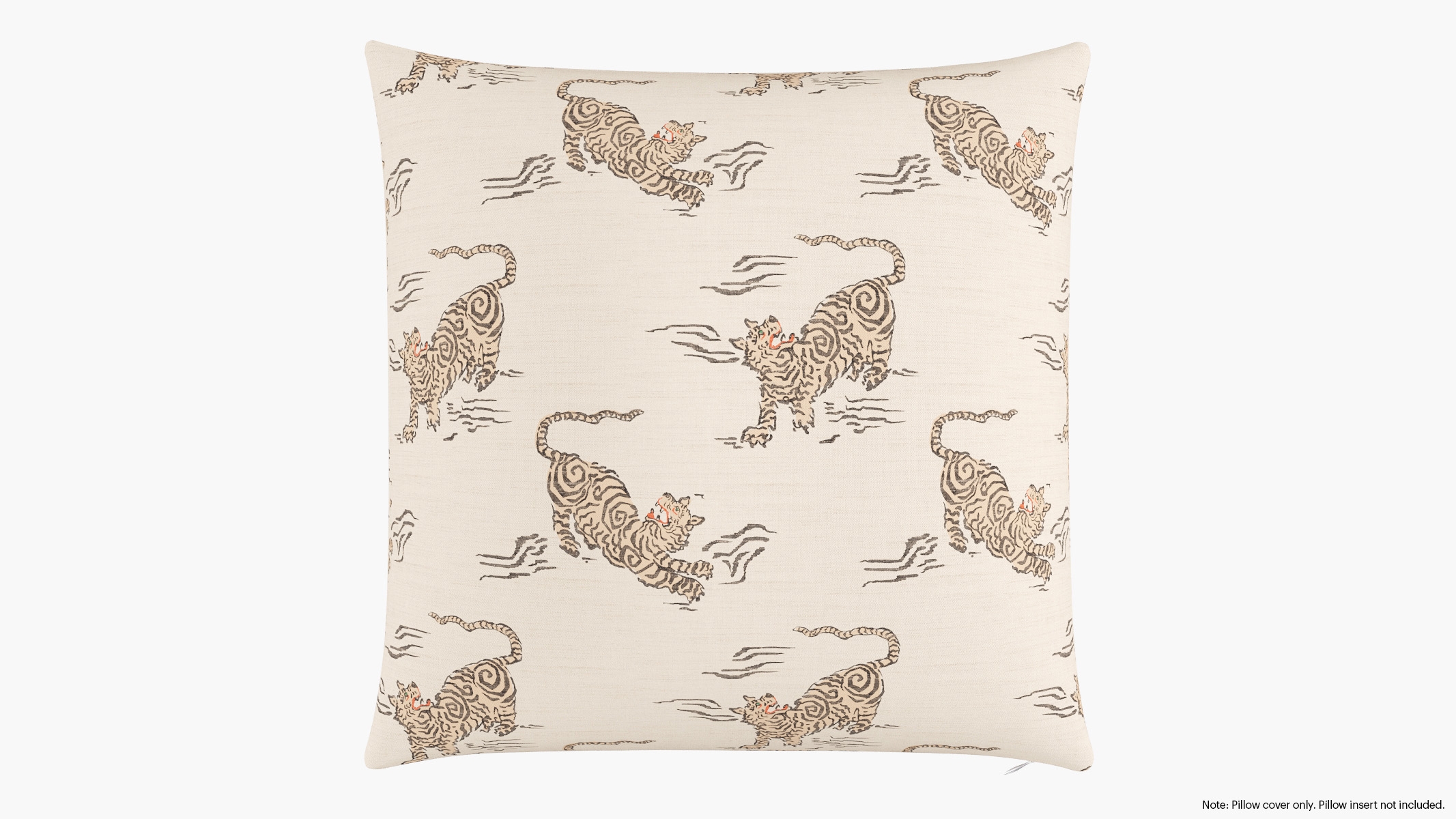 Throw Pillow Cover 22", Canvas Tigresse, 22" x 22" - Image 0