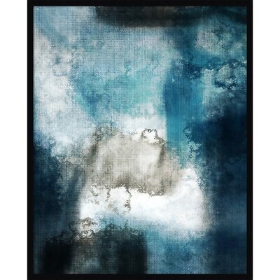 Amy Lighthall Aqua Abstract II by Amy Lighthall - Picture Frame Painting Print on Paper - Image 0