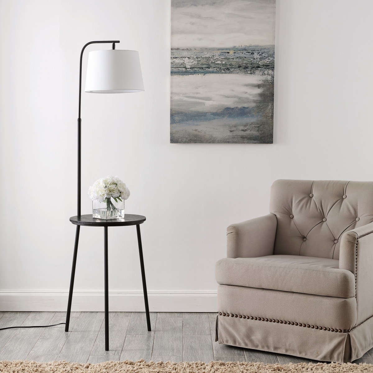 Eion 61.5" Floor Lamp - Black - Safavieh - Image 1