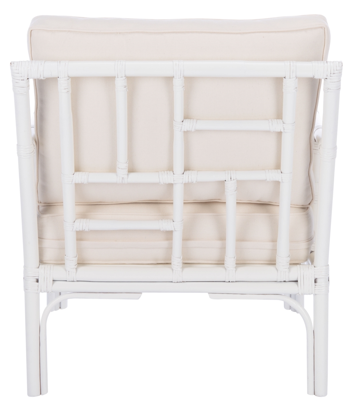 Kazumi Accent Chair W/ Cushion - White / White - Safavieh - Image 7
