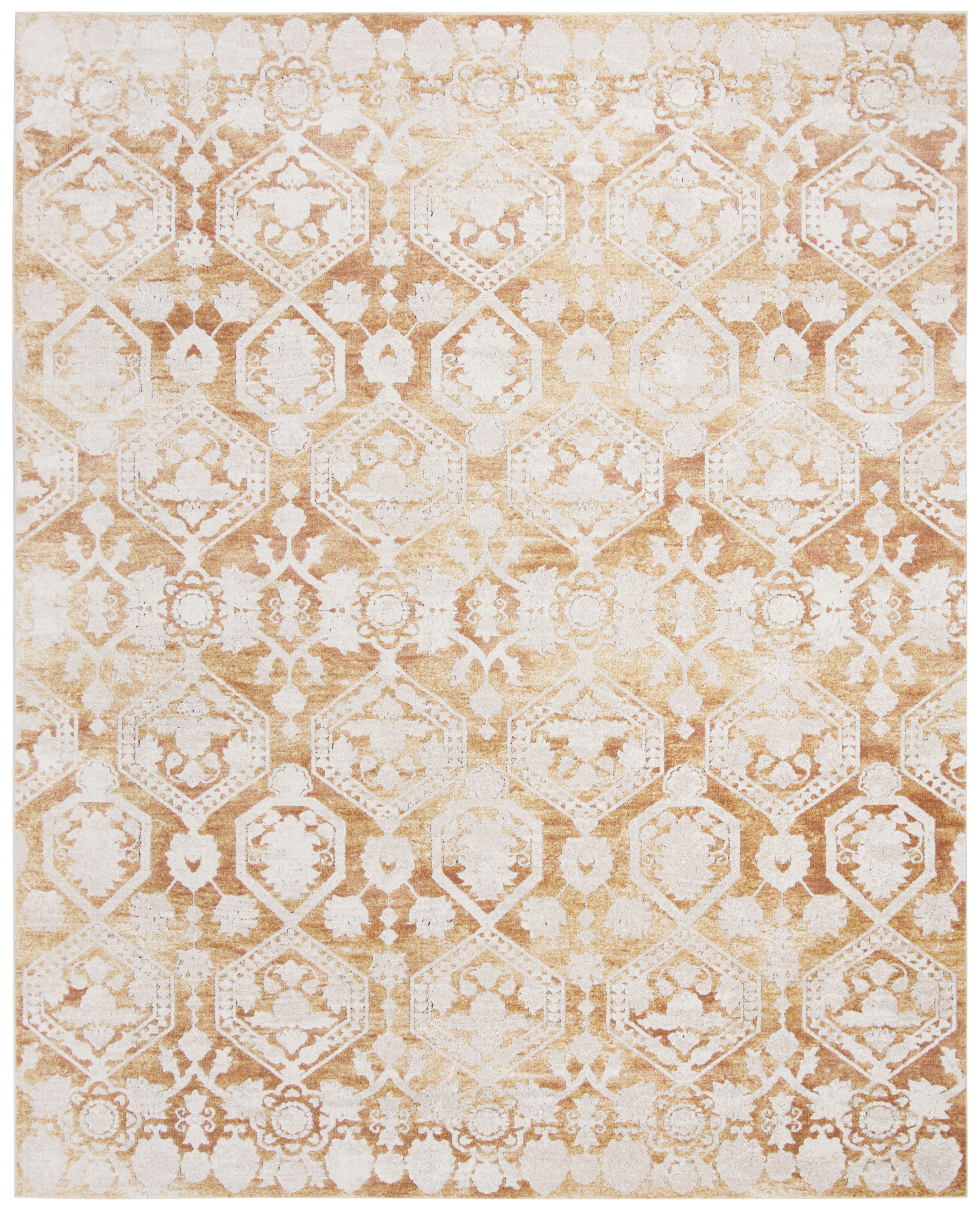Arlo Home Woven Area Rug, PLM846G, Gold/Beige,  10' X 14' - Image 0