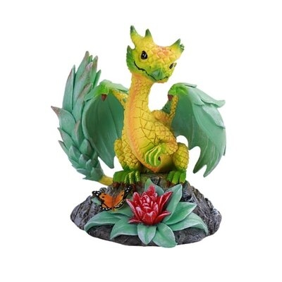 Pt Pineapple Flower Dragon Home Decorative Resin Figurine - Image 0