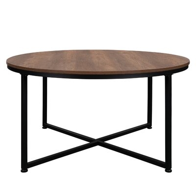 Modern Round Metal Coffee Table - Image 0