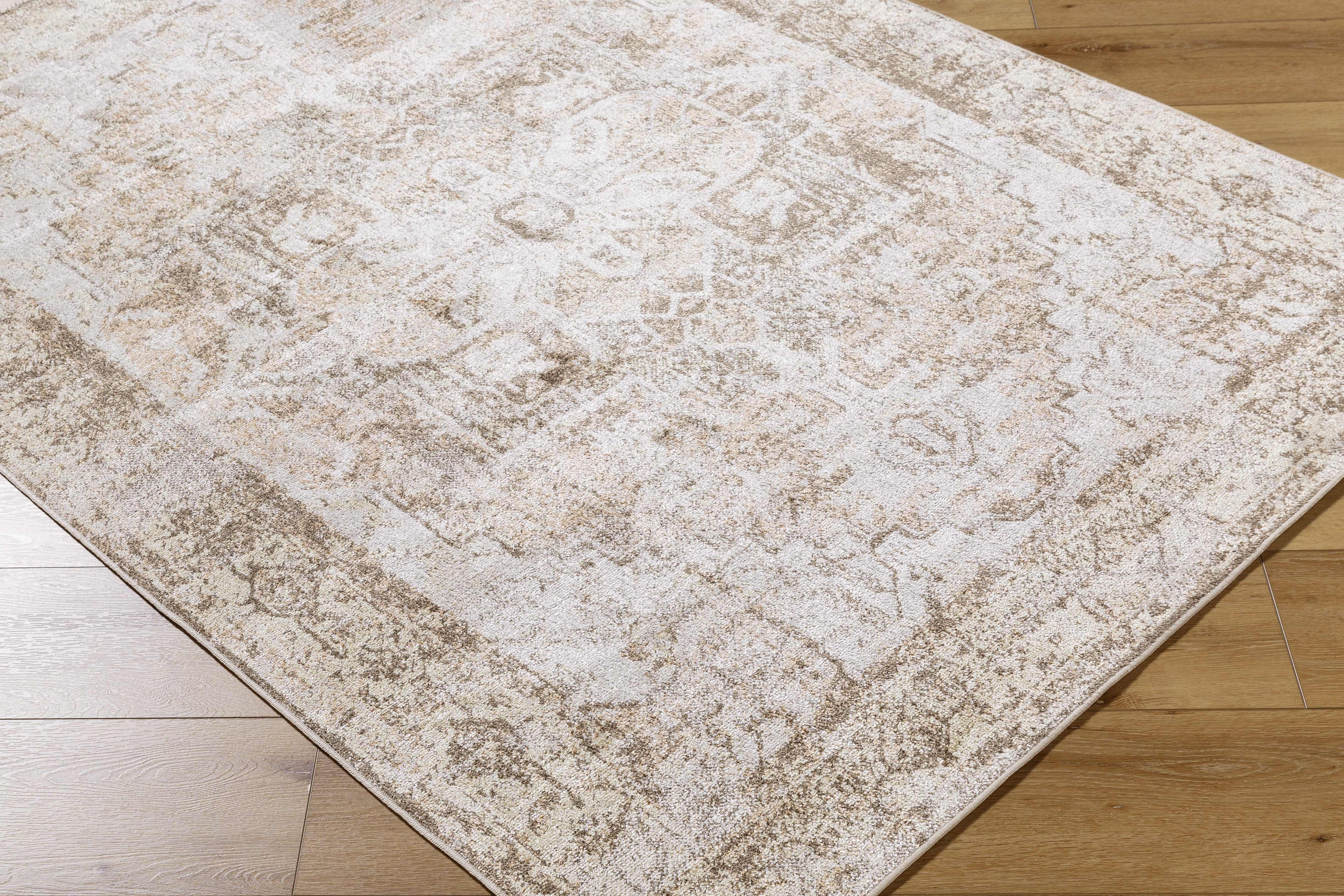 Lillian Beige Indoor 9'2" x 12'4" Machine Woven Rug - Image 4