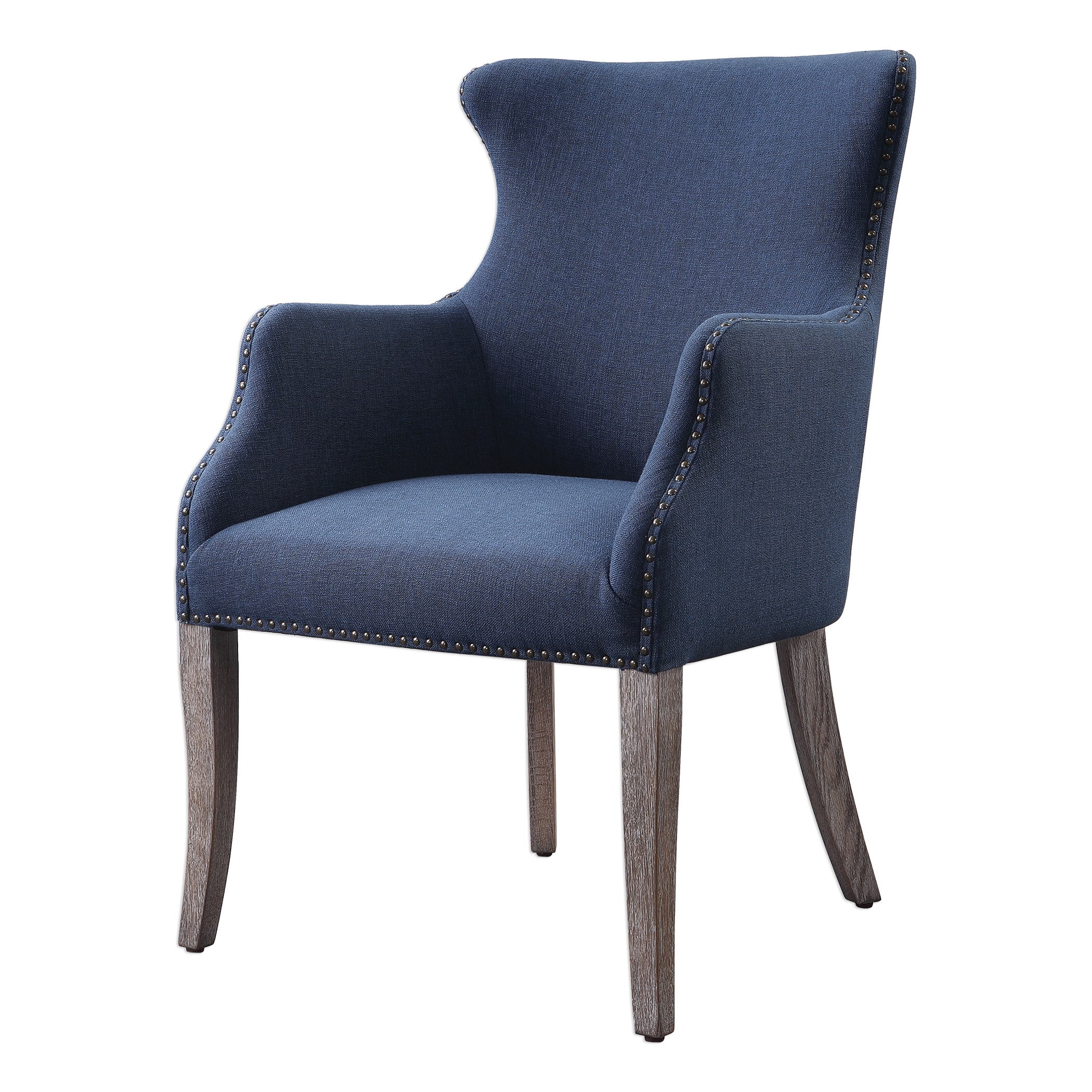 Yareena Blue Wing Chair - Image 6