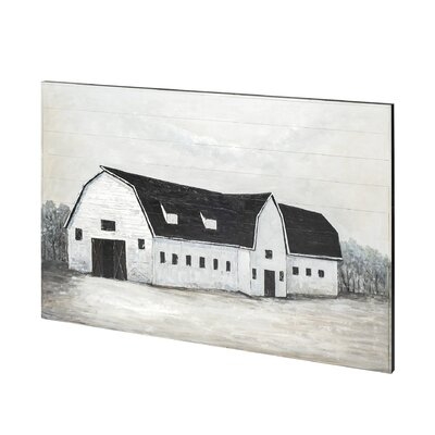 Sawmill Creek Ii 60x40 Farmhouse Barn Original Hand Painted On Wood Oil Painting - Image 0