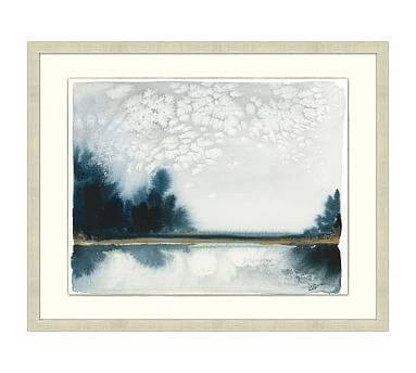 Western Lake 1 Framed Matted Print, 36" x 29" - Image 0