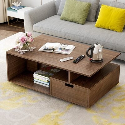 Aneya Floor Shelf Coffee Table with Storage - Image 0